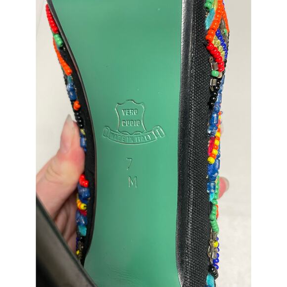 LISA FOR DONALD J. PLINER Alexis Beaded Platform Pump Size 7 Multicolor Slip-On - Picture 9 of 12